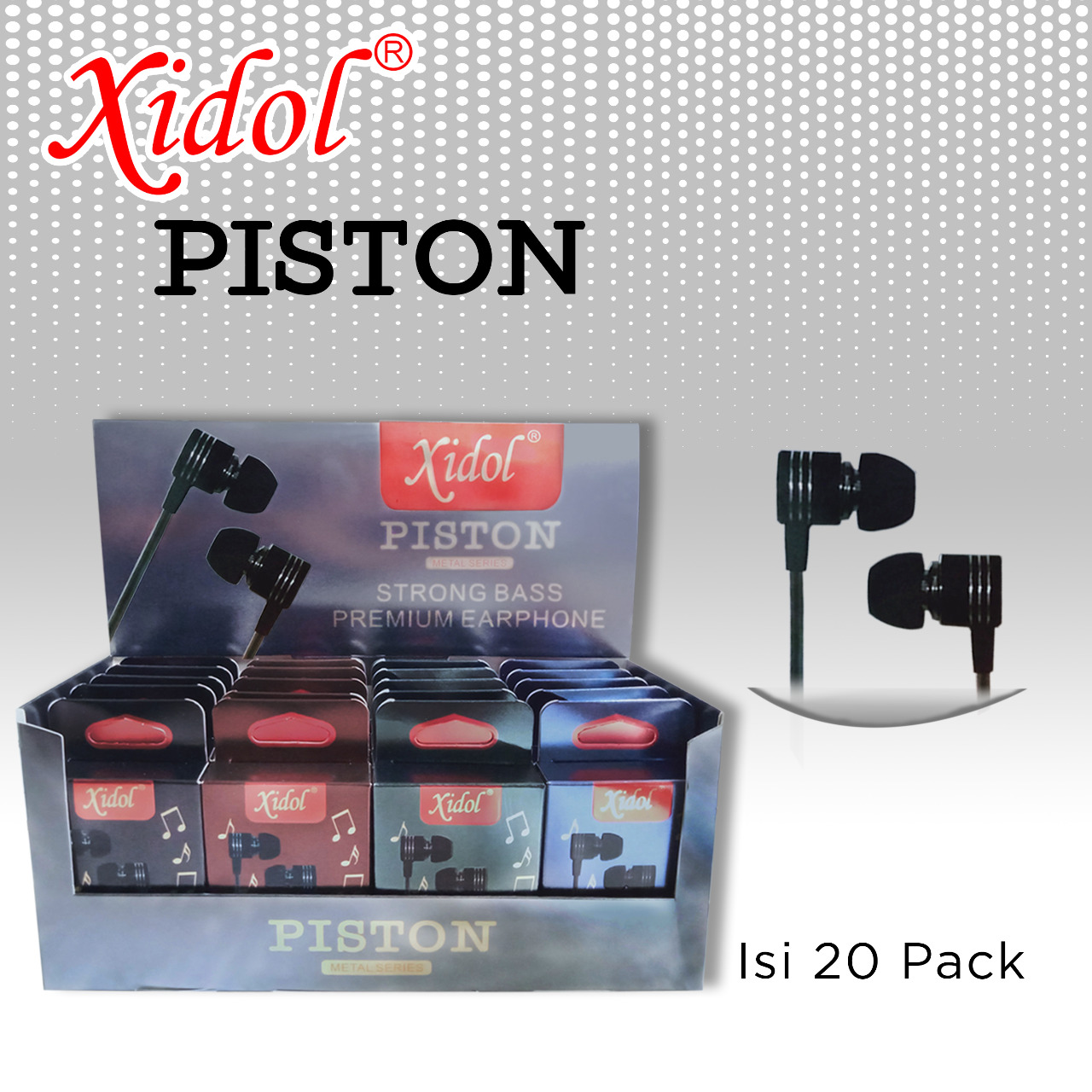 HANSFREE XIDOL PISTON (1 BOX 20)